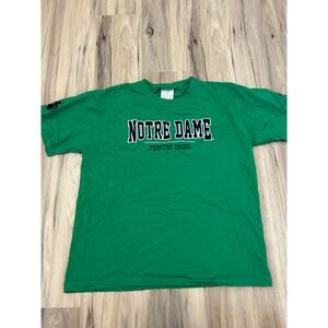 Notre Dame Fighting Irish Champion T-Shirt Size XL Green/Blue